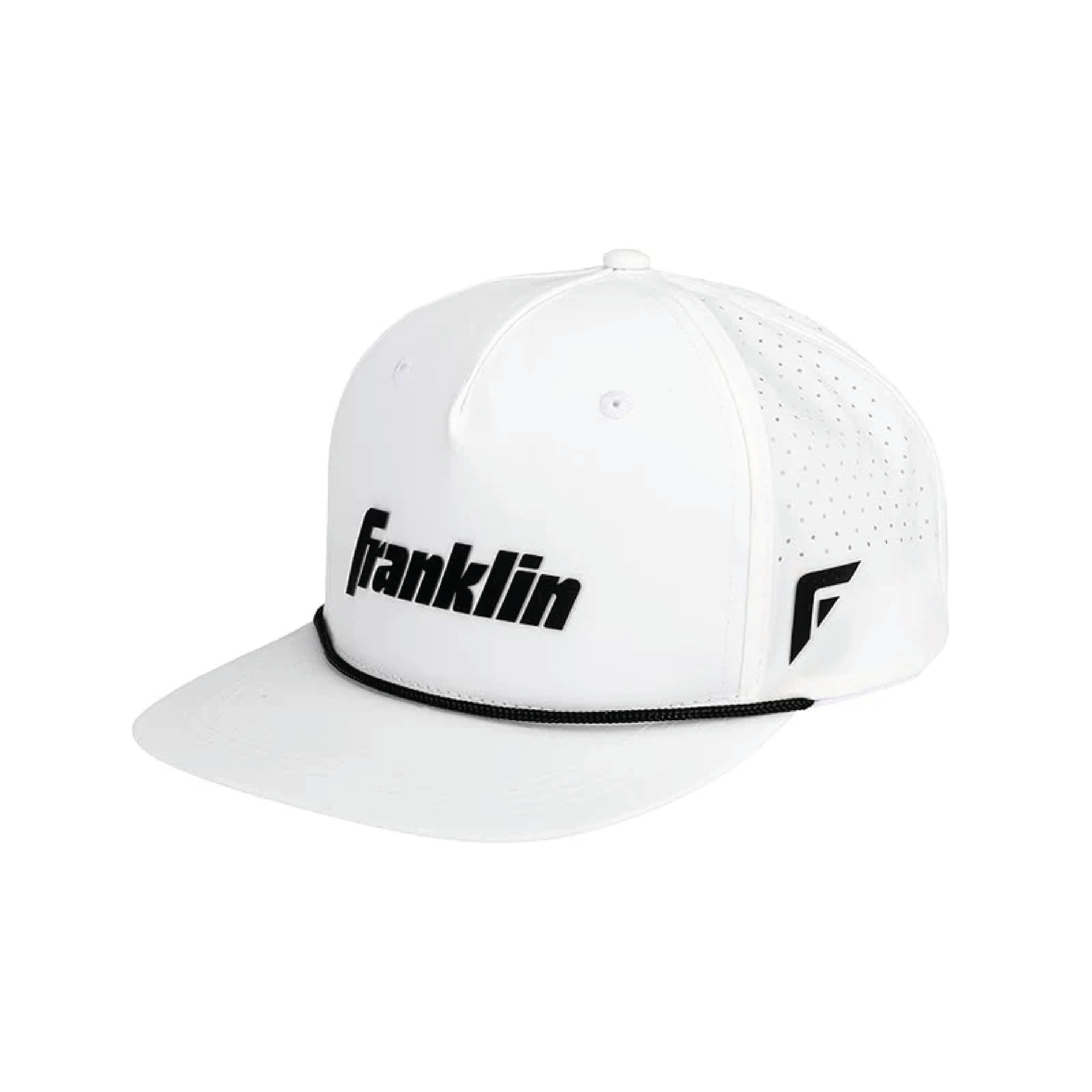 Franklin Snapback Baseball Hat - White/Black